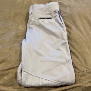 Alleson Youth XL Baseball Pants. 1 gray Royal blue pipping. Never worn
